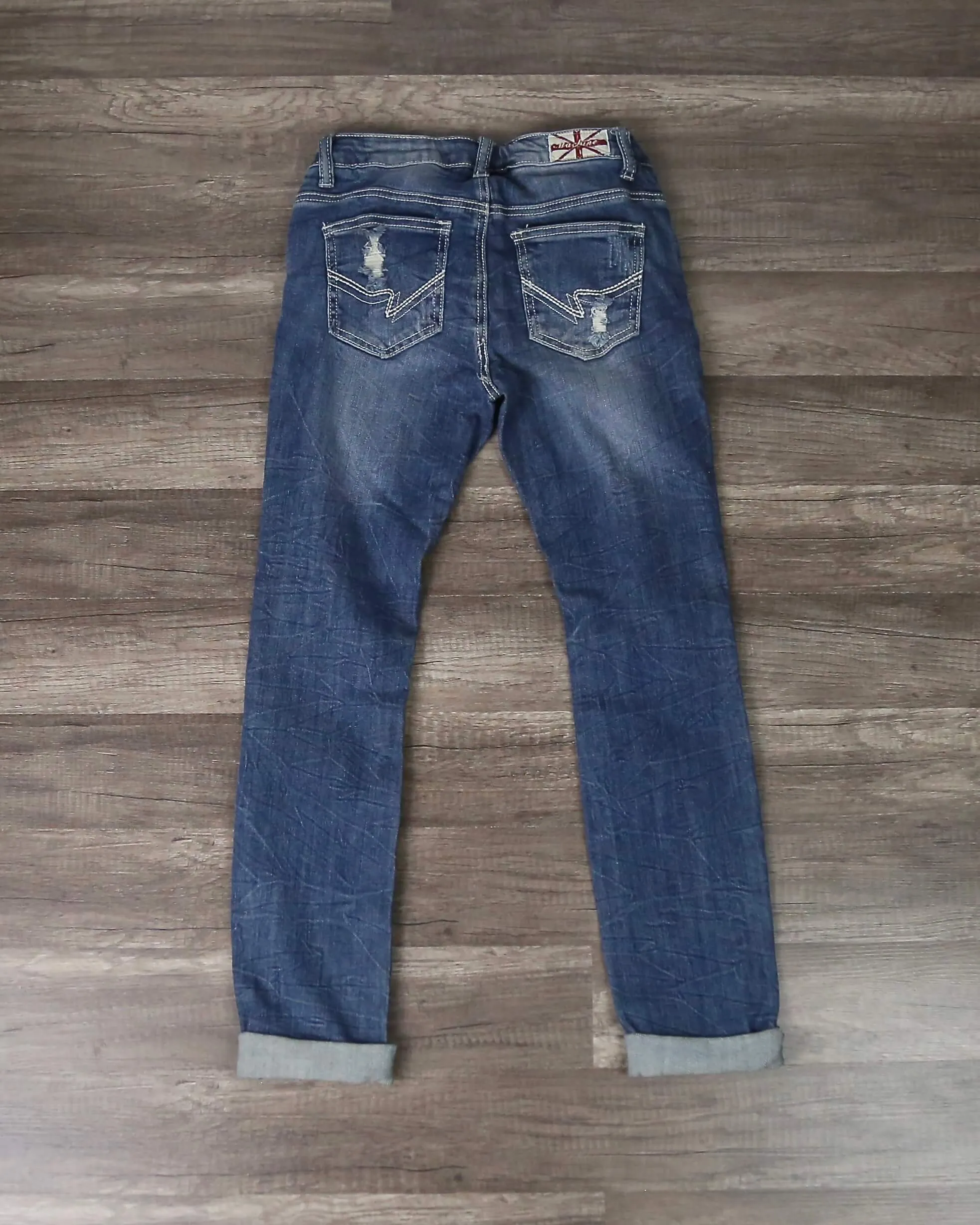 7th Street Distressed Skinny Denim Jeans