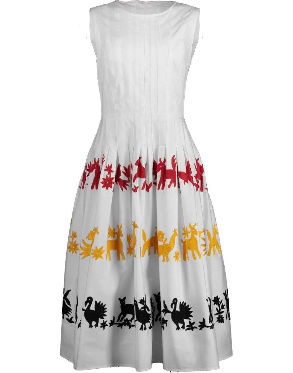 A-Line Embroidered Dress