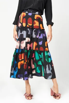 Abstract Print Harper Skirt