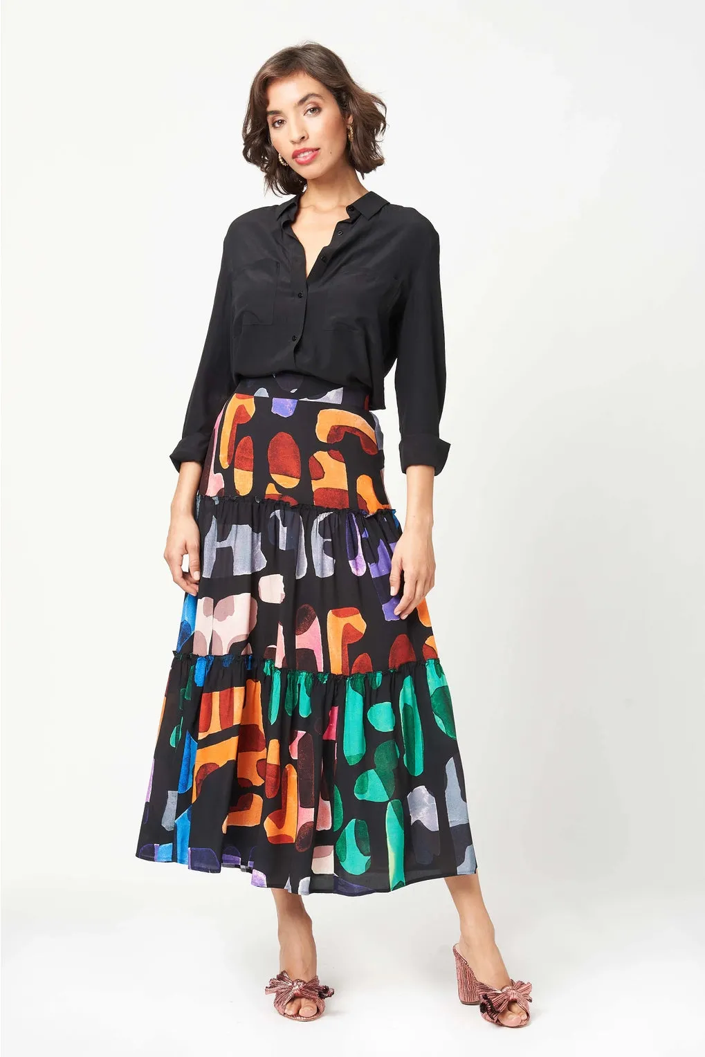 Abstract Print Harper Skirt