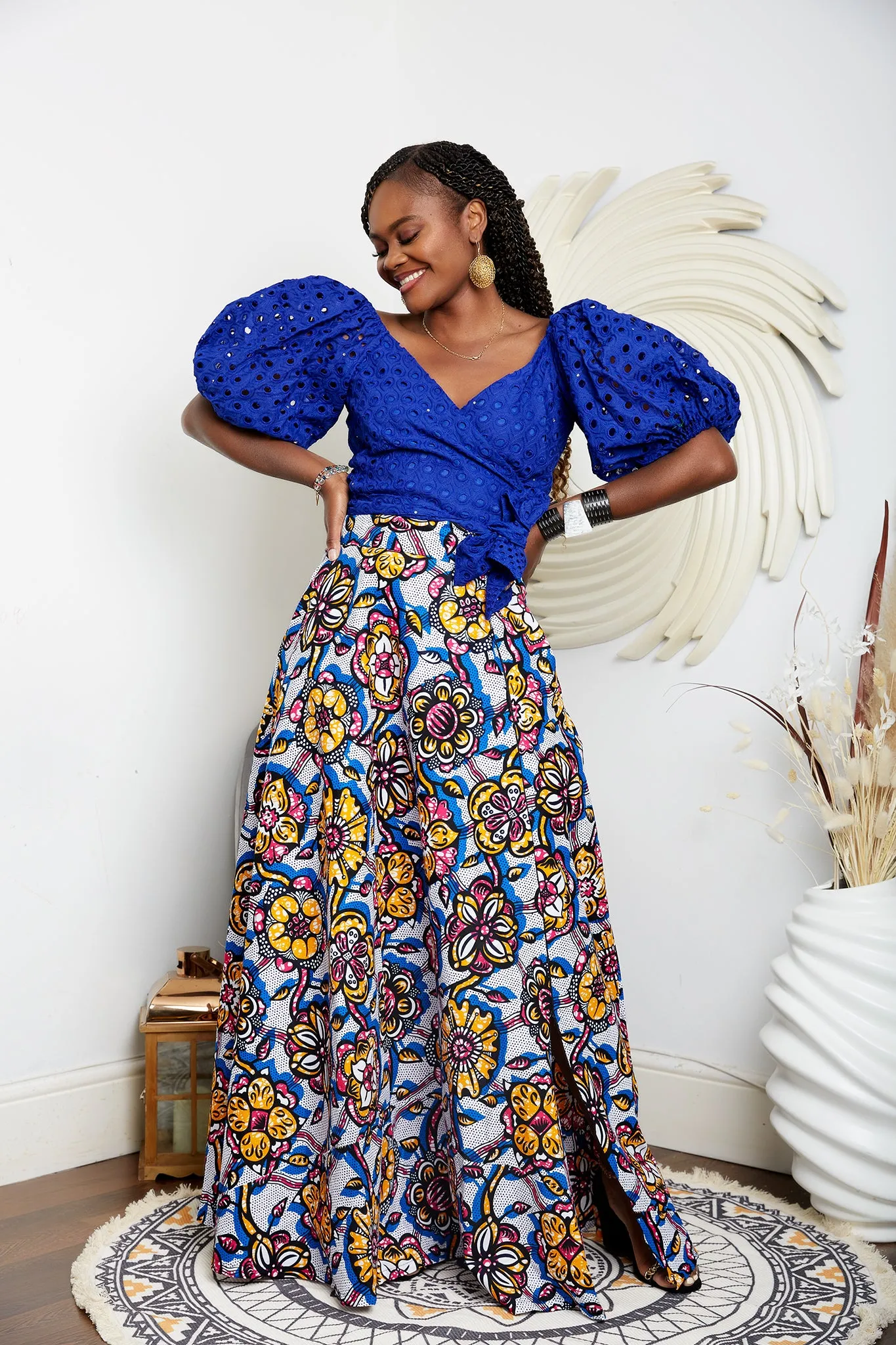 African Print Ankara Maxi Skirt - Lupita