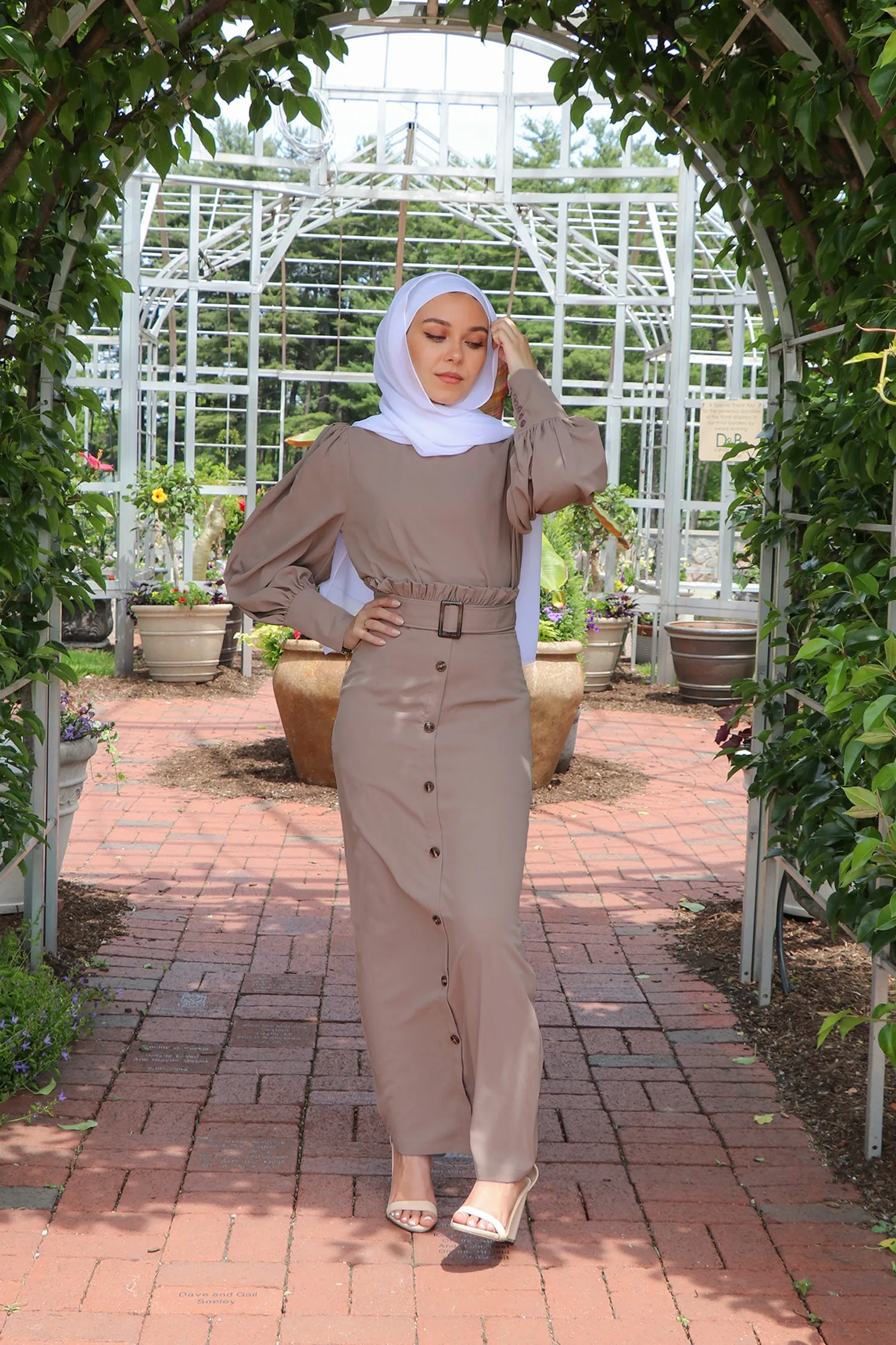 Aliya Premium Skirt- Mink