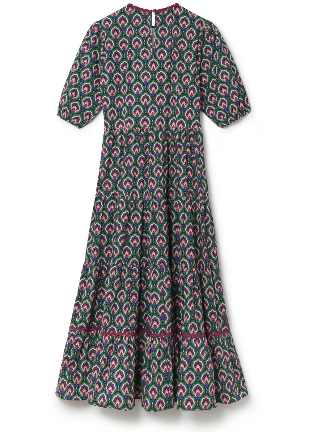 Another Sunday Poplin 70's Midi Dress Green