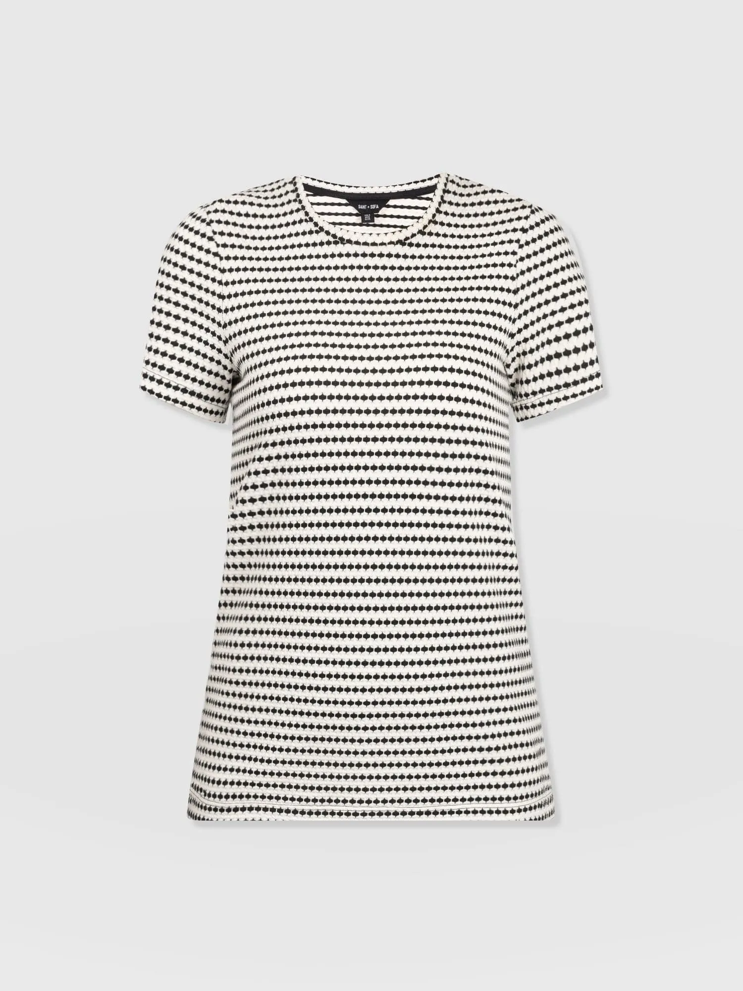 Asher Crew Neck Tee - Jacquard