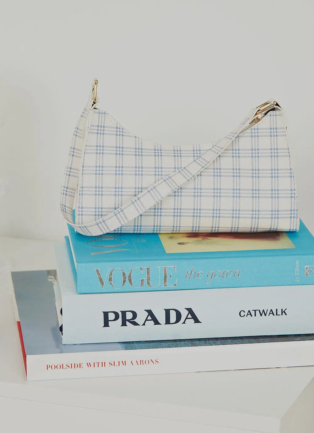 Avalon Handbag - Blue Gingham