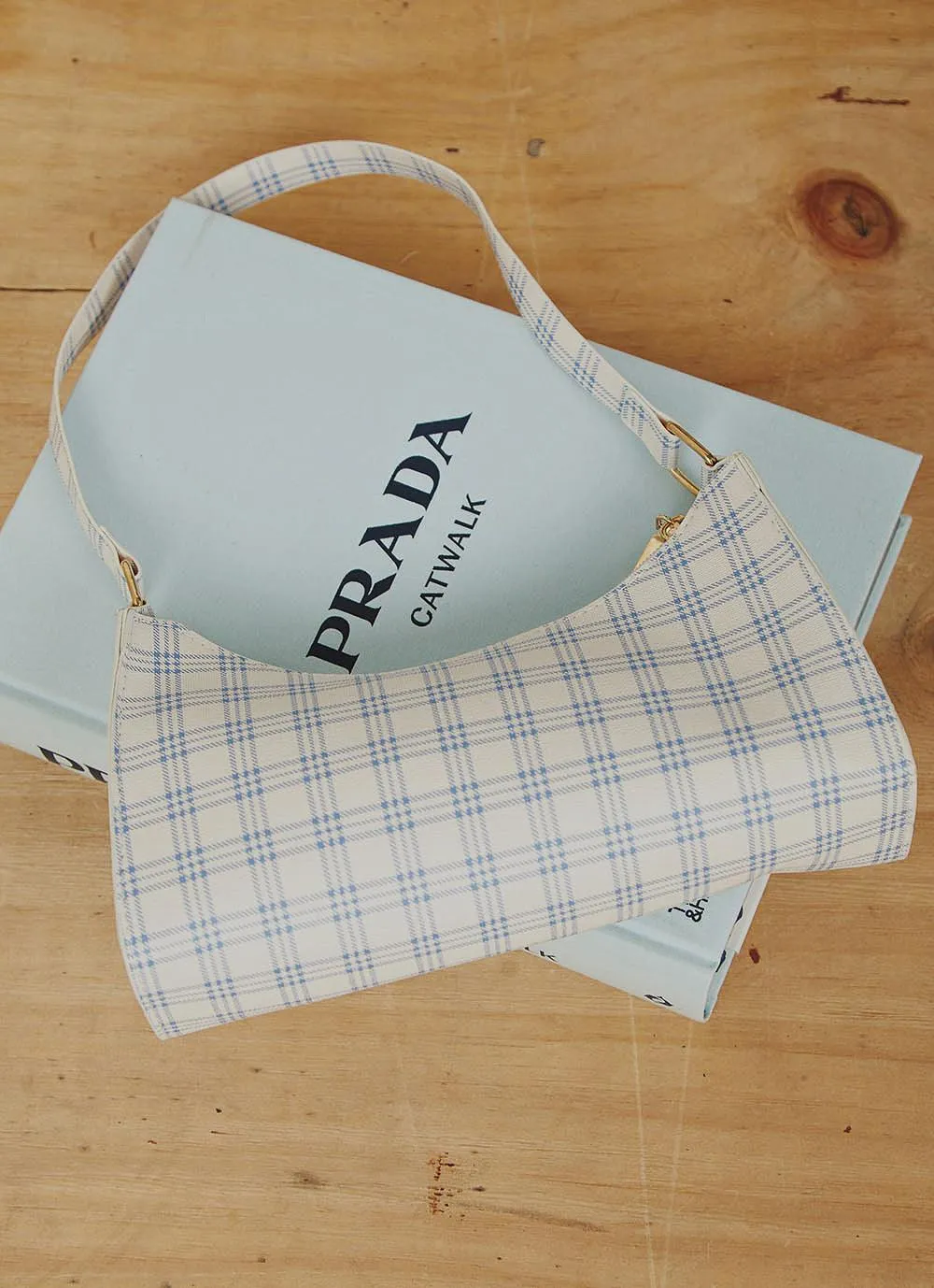 Avalon Handbag - Blue Gingham