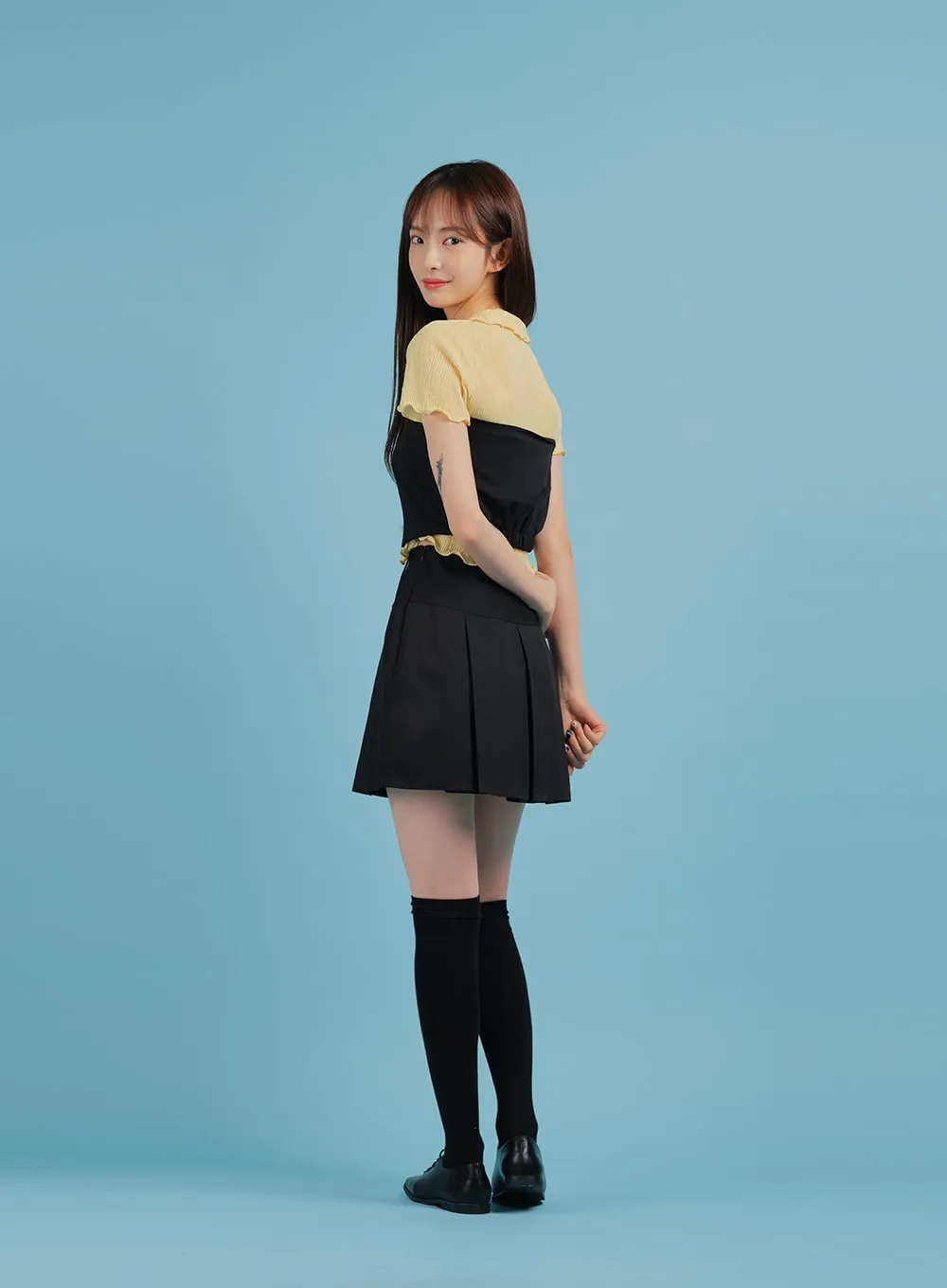 Basic Formal Pleated Mini Skirt BA27