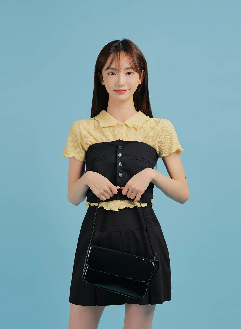 Basic Formal Pleated Mini Skirt BA27