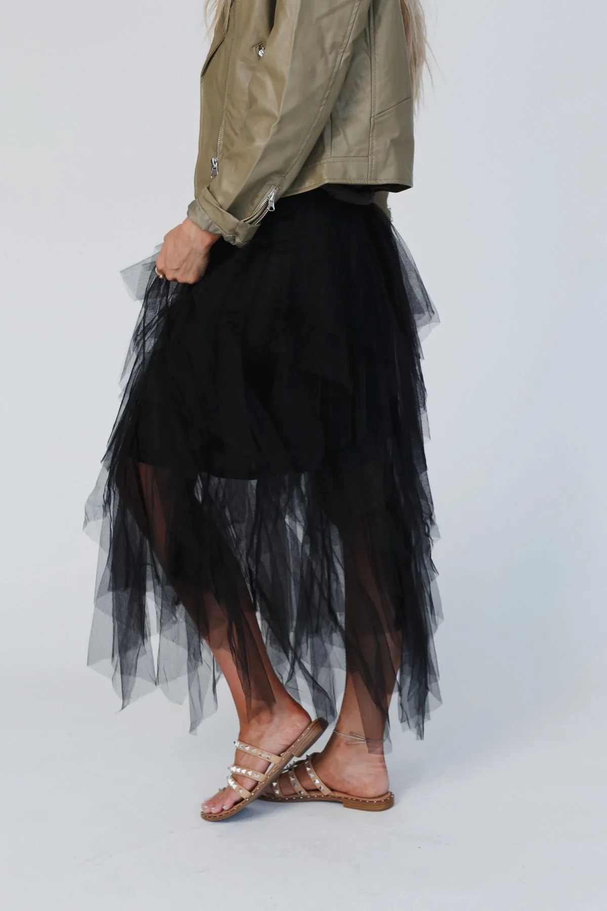 Black Bohemian Ballerina Skirt