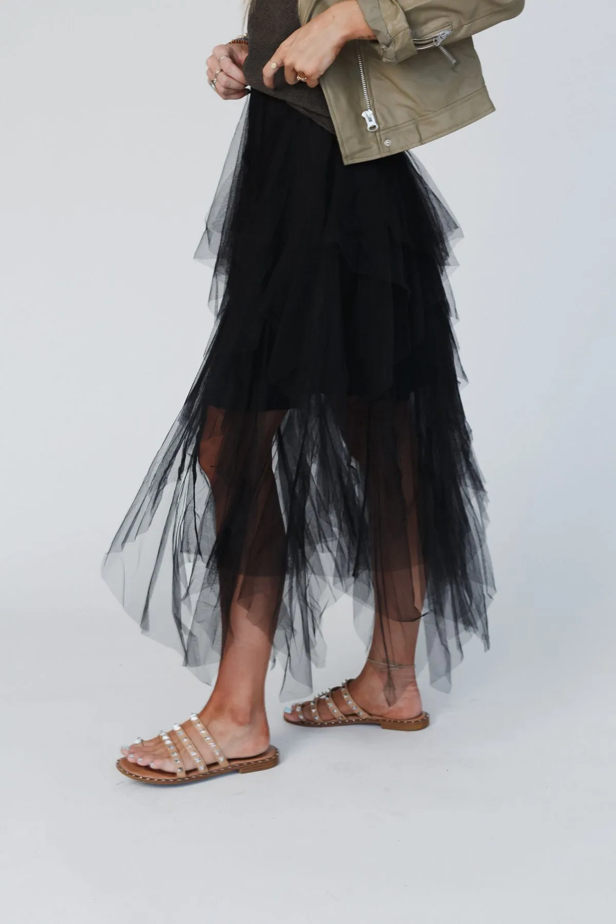 Black Bohemian Ballerina Skirt