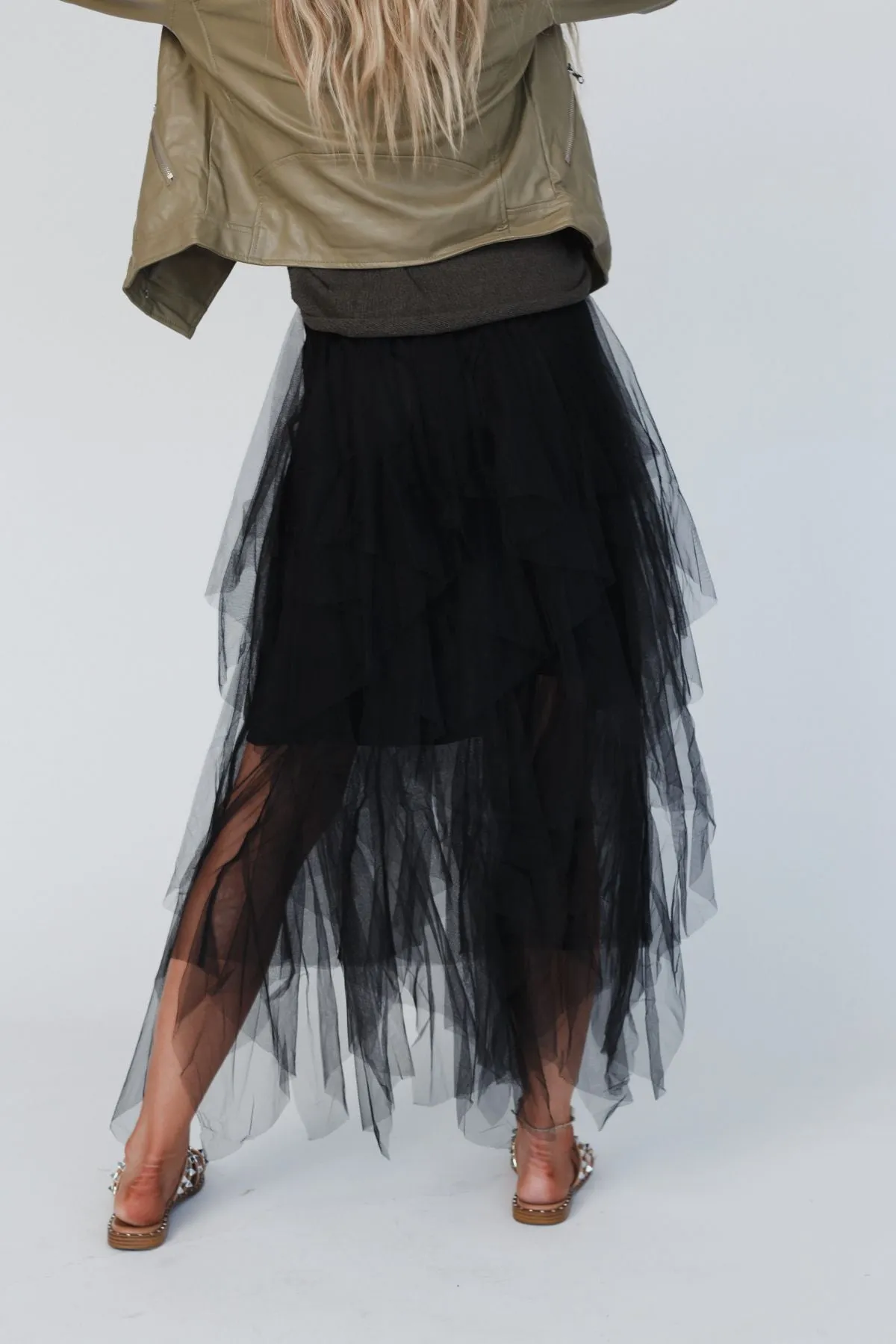 Black Bohemian Ballerina Skirt