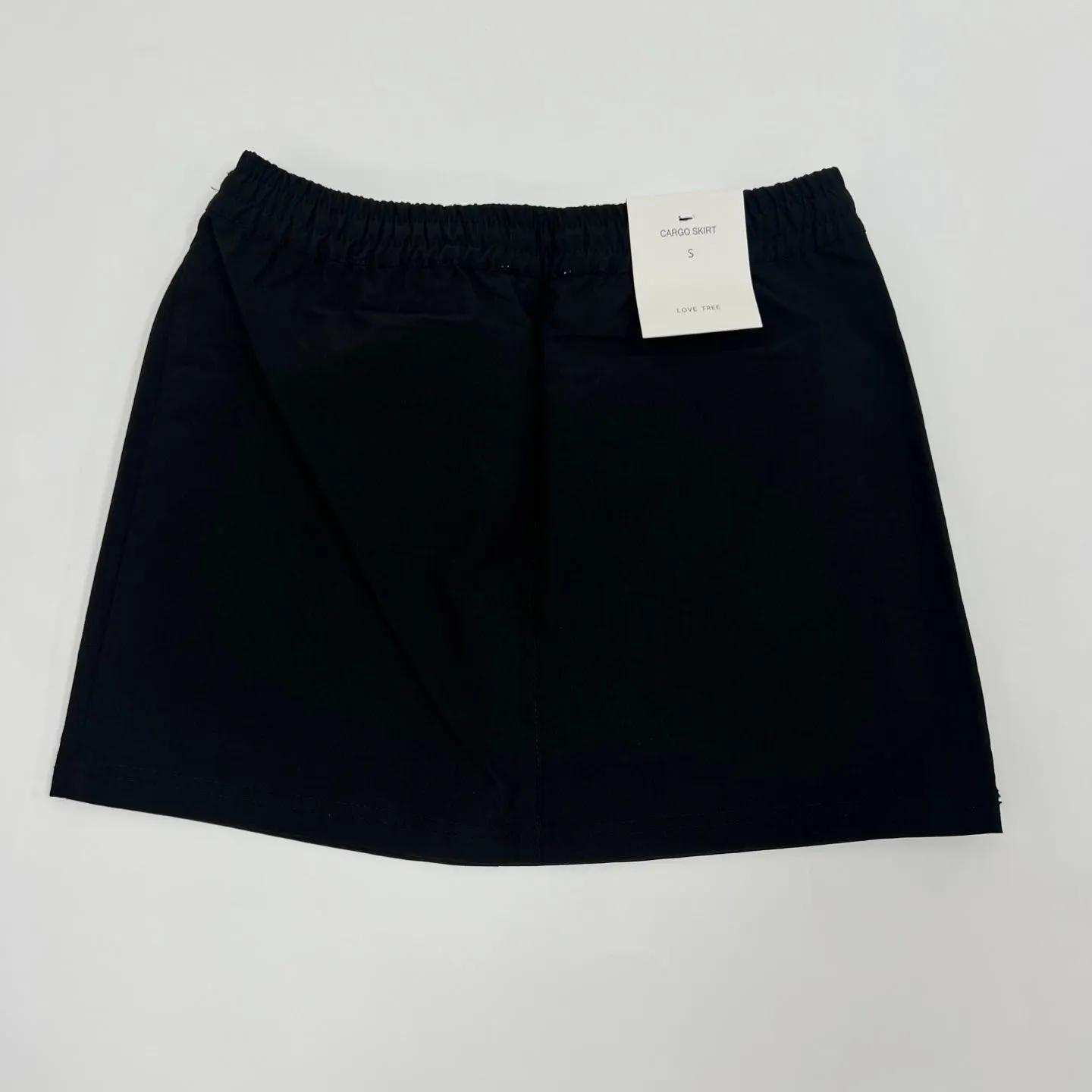 Cargo Skirt With Front Pocket & Elastic Waistband