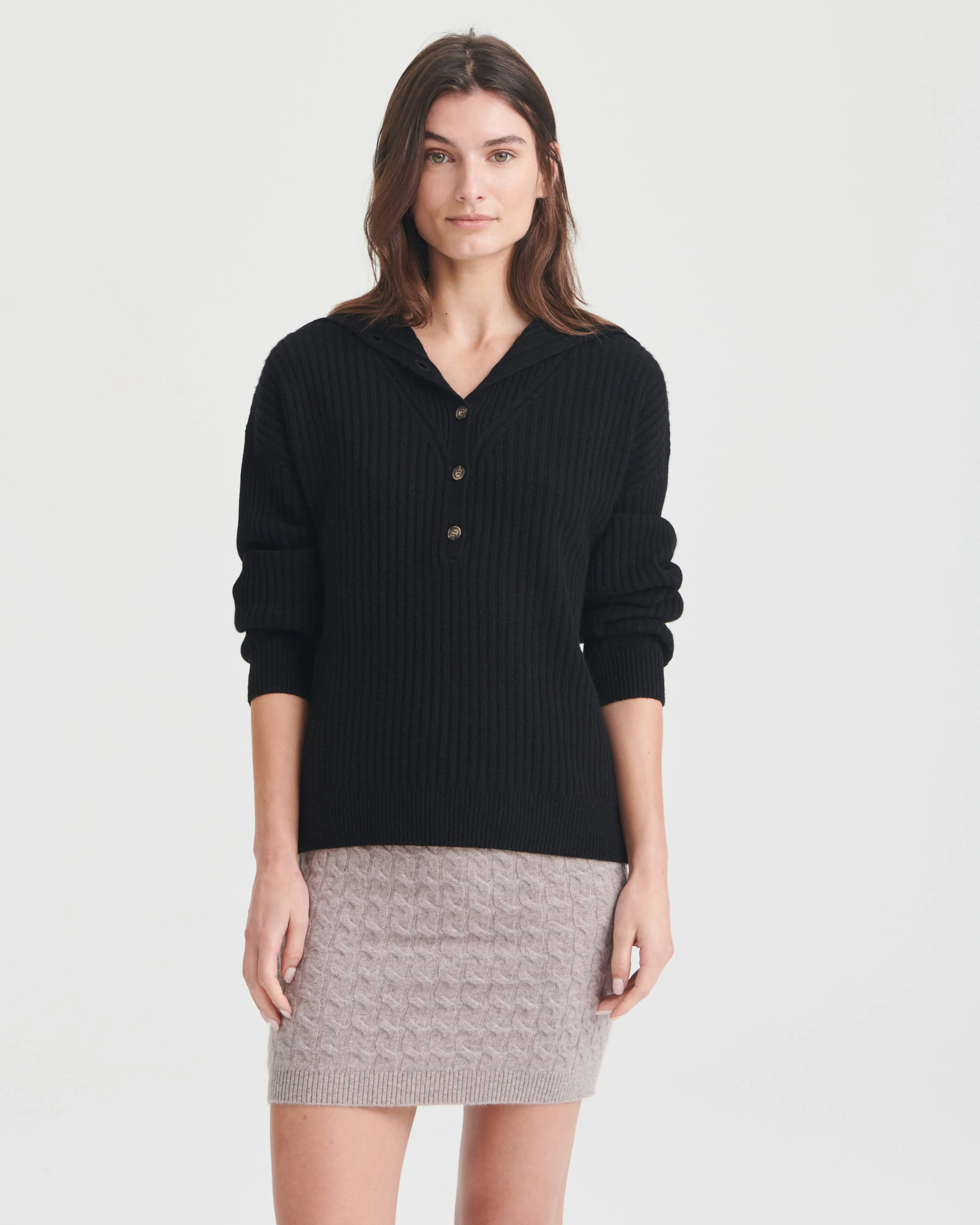 Premium Cashmere Cable-Knit Mini Skirt Designs