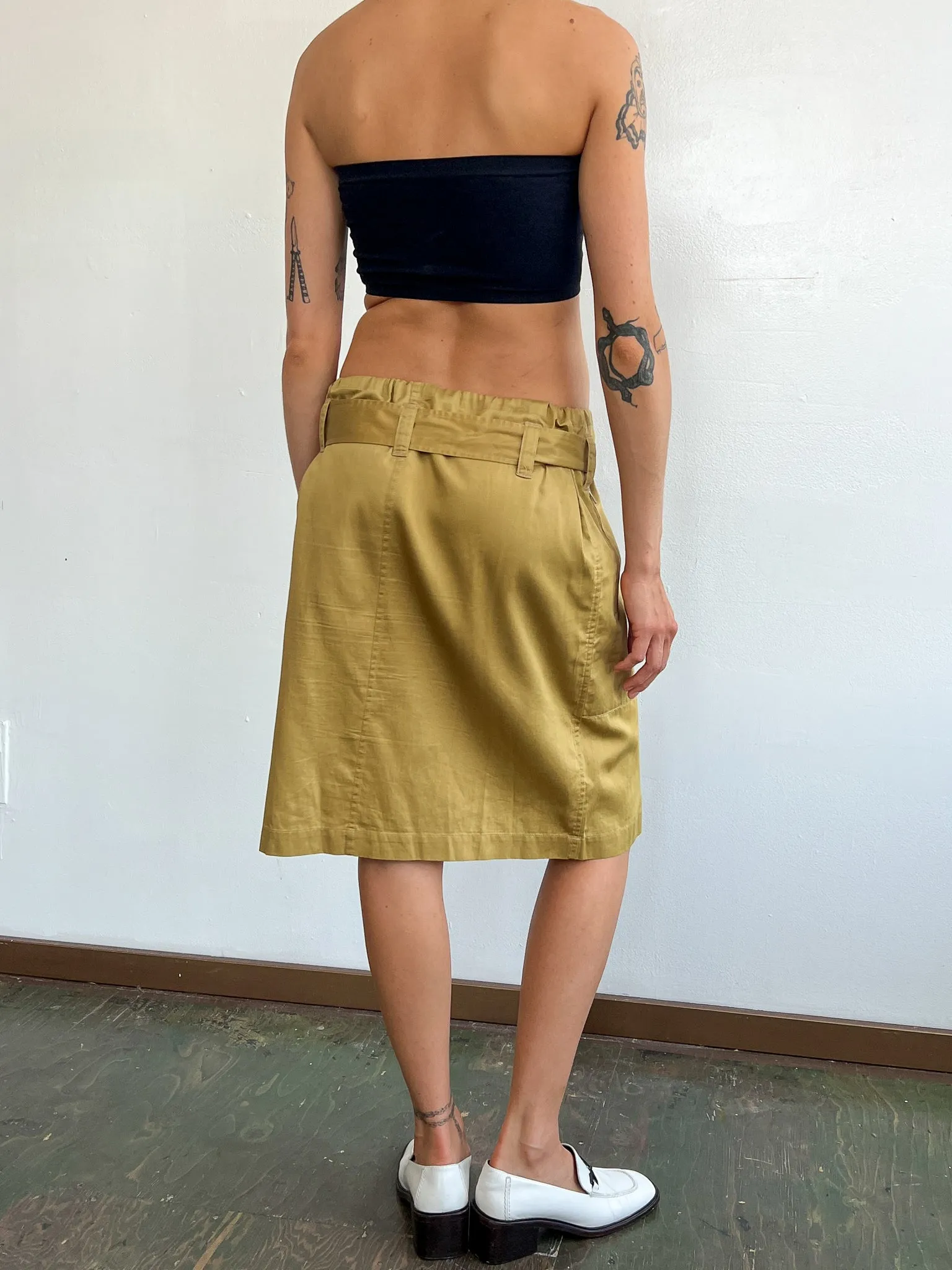 Celine Caramel Cargo Skirt (M)