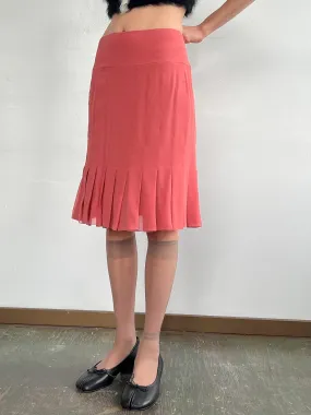 Chanel Blush Silk Skirt (M)