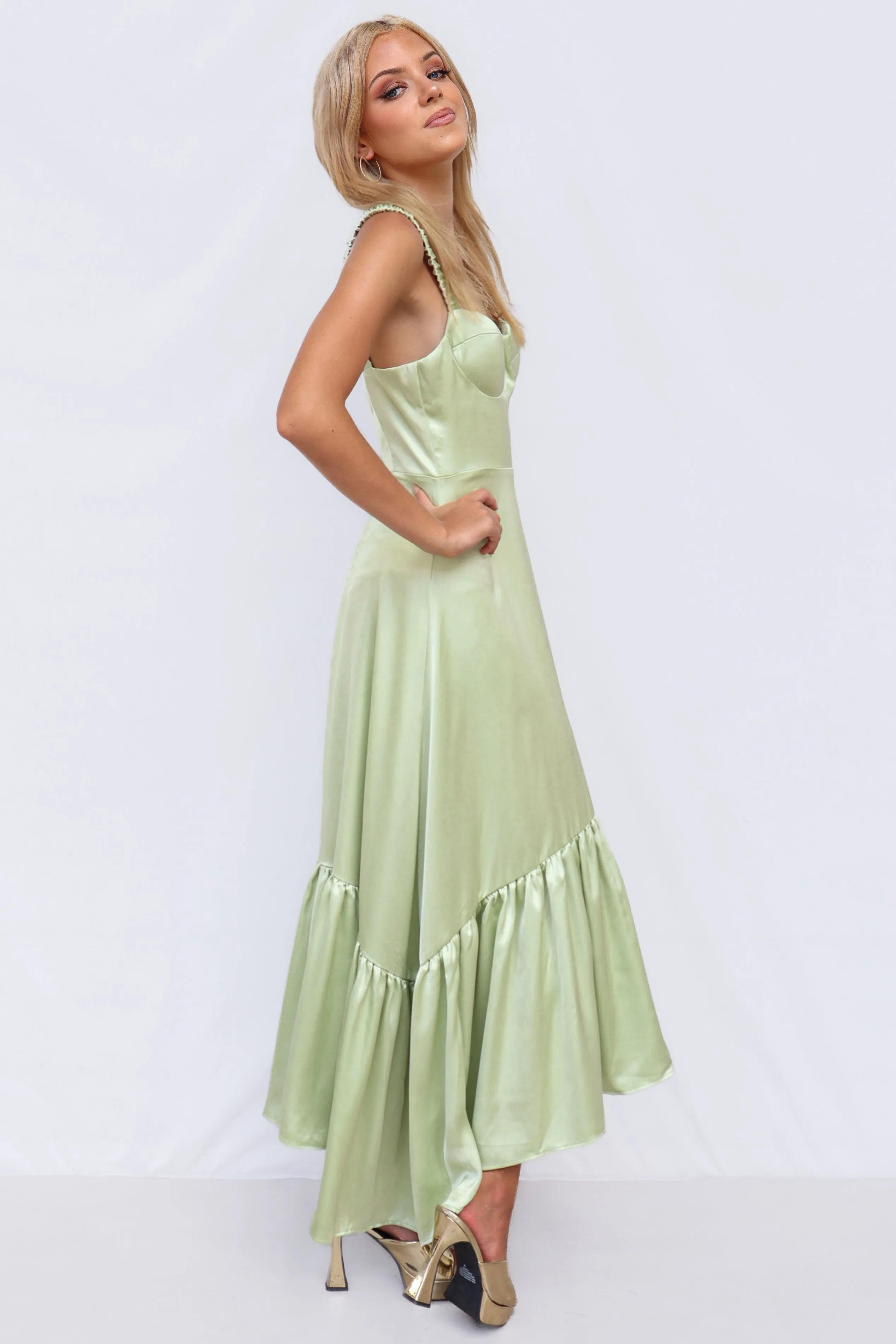 Charming Maxi Dress - Pistachio