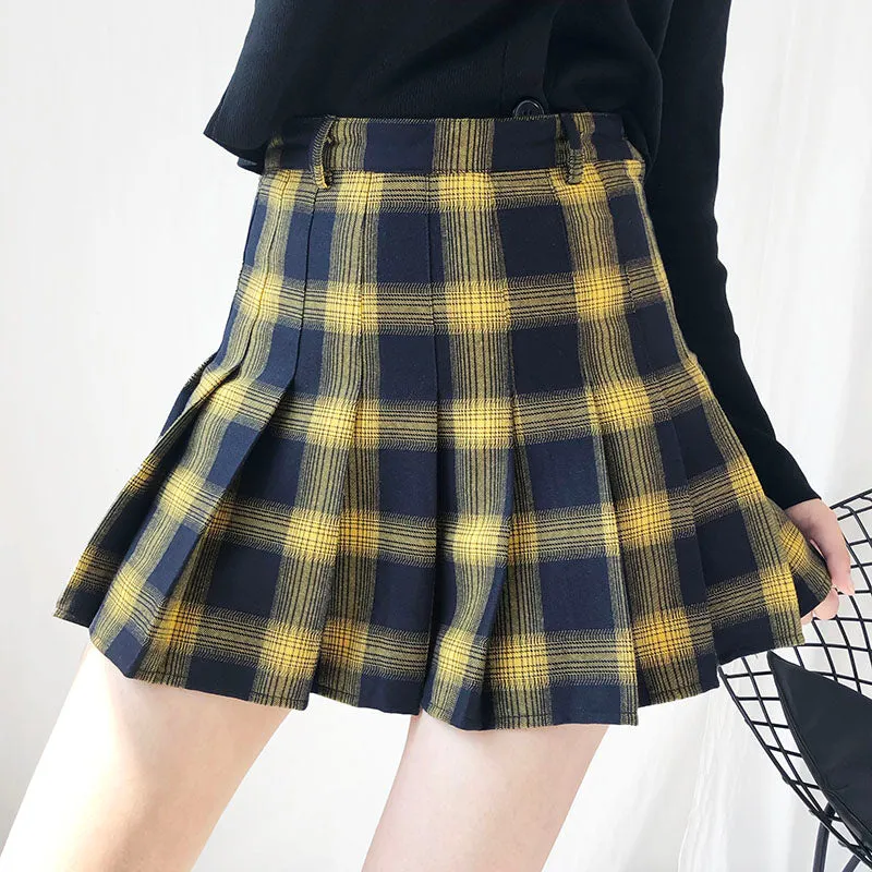 Chic plaid skirt KF90103