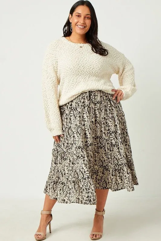 Curve Gardenia Tiered Skirt - FINAL SALE