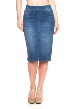 Debbie Jean Skirt-Medium Wash