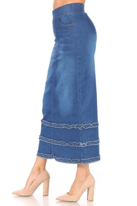 Debbie Long Jean Skirt