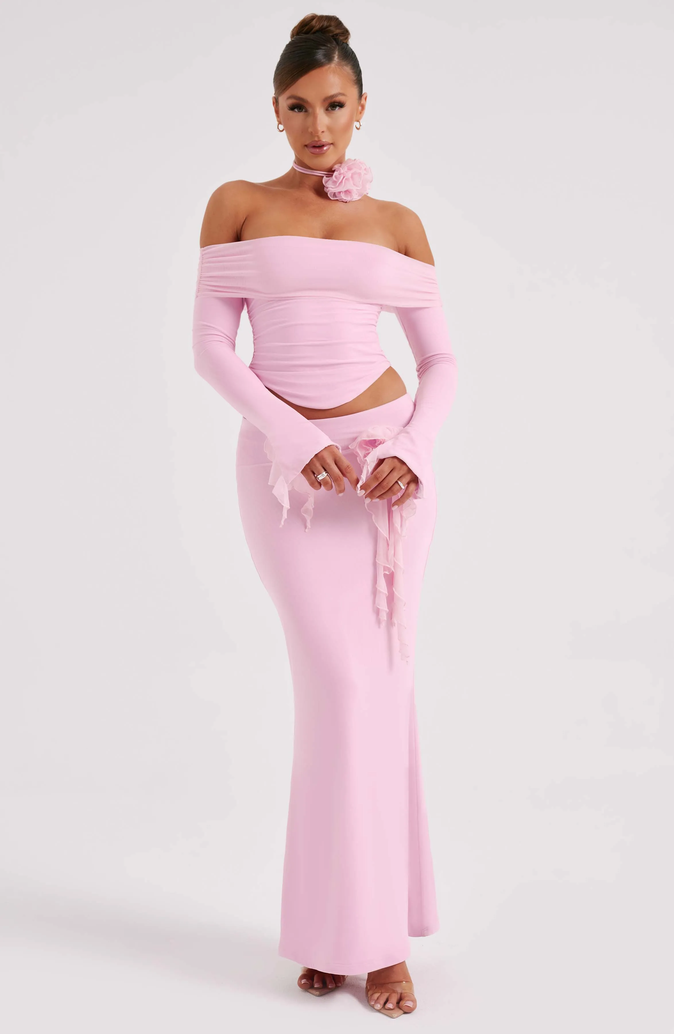 Deema Maxi Skirt - Pink