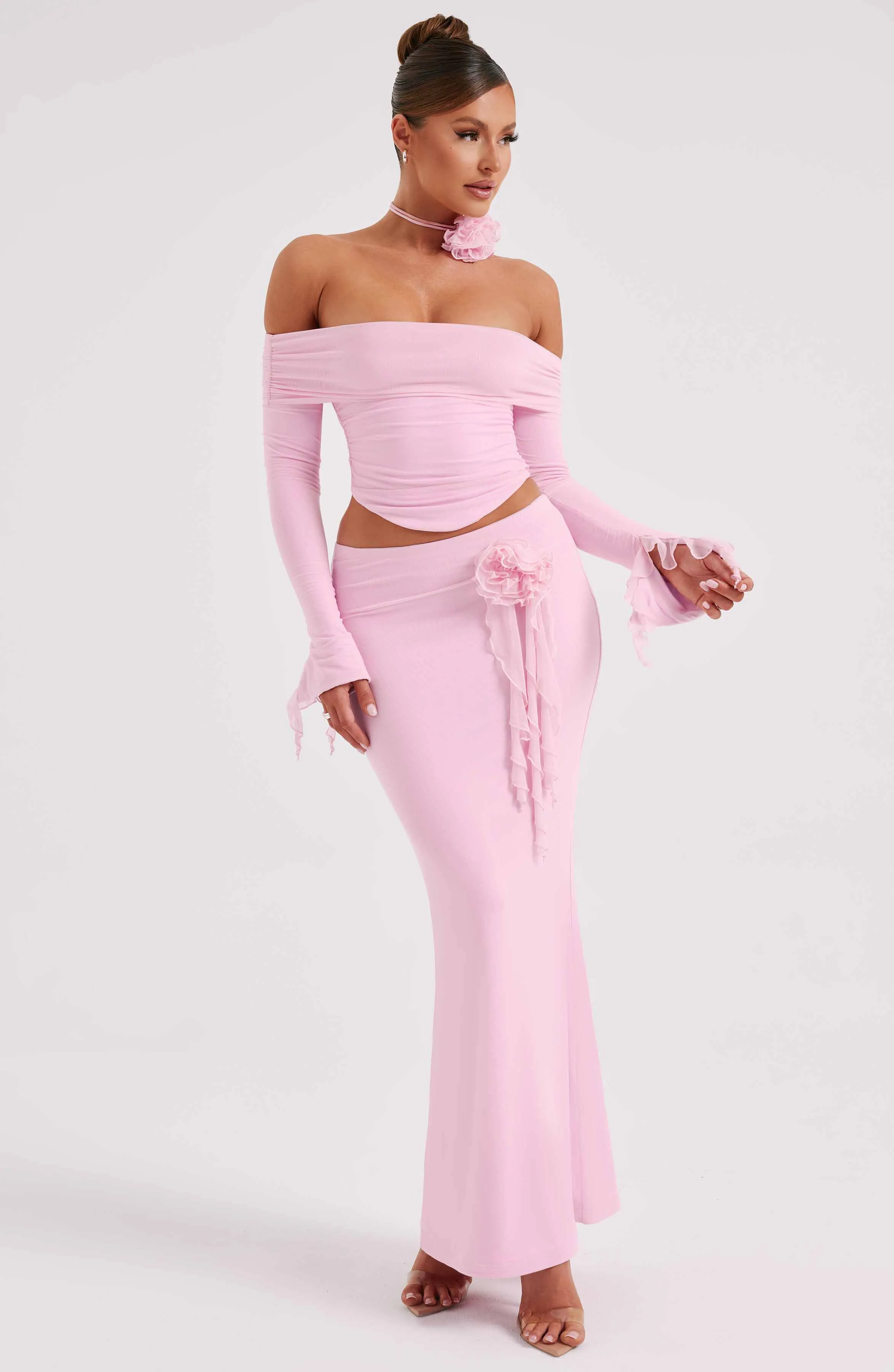 Deema Maxi Skirt - Pink