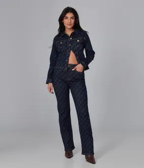 DENVER-DRF High Rise Straight Jeans