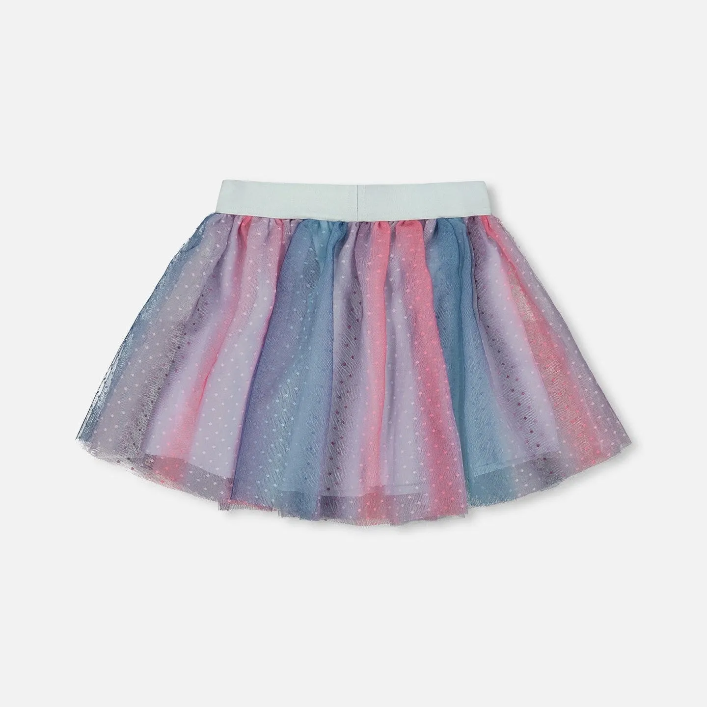 Deux Par Deux Tulle Skirt - Polka Dot Multicolour