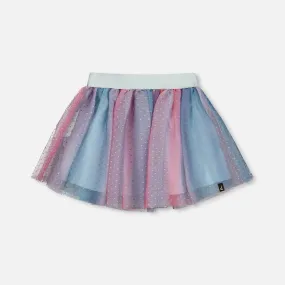 Deux Par Deux Tulle Skirt - Polka Dot Multicolour