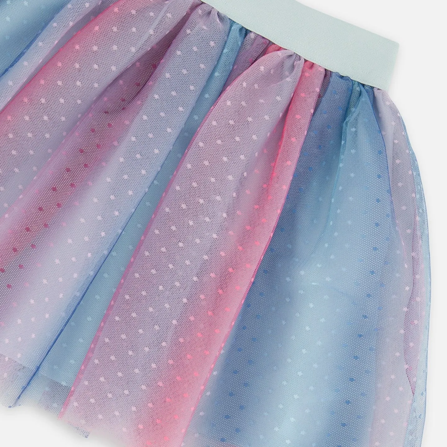 Deux Par Deux Tulle Skirt - Polka Dot Multicolour