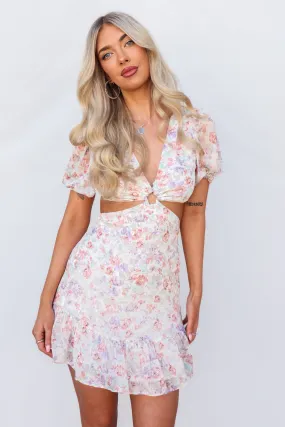 Emz Mini Dress - Blush Floral