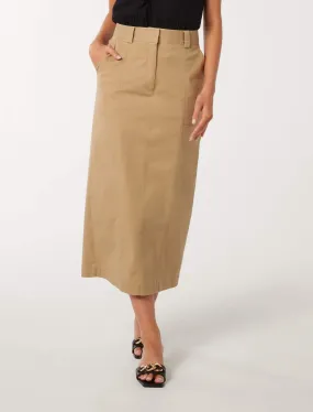 Farrah Pintuck Maxi Skirt