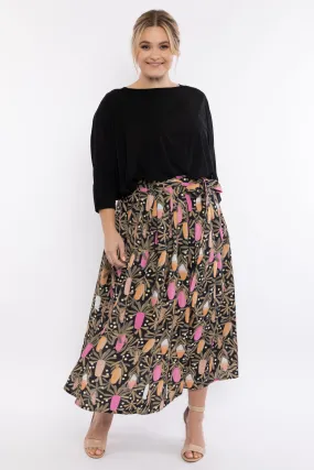 FINAL SALE Twirl Tie Skirt in Banksia