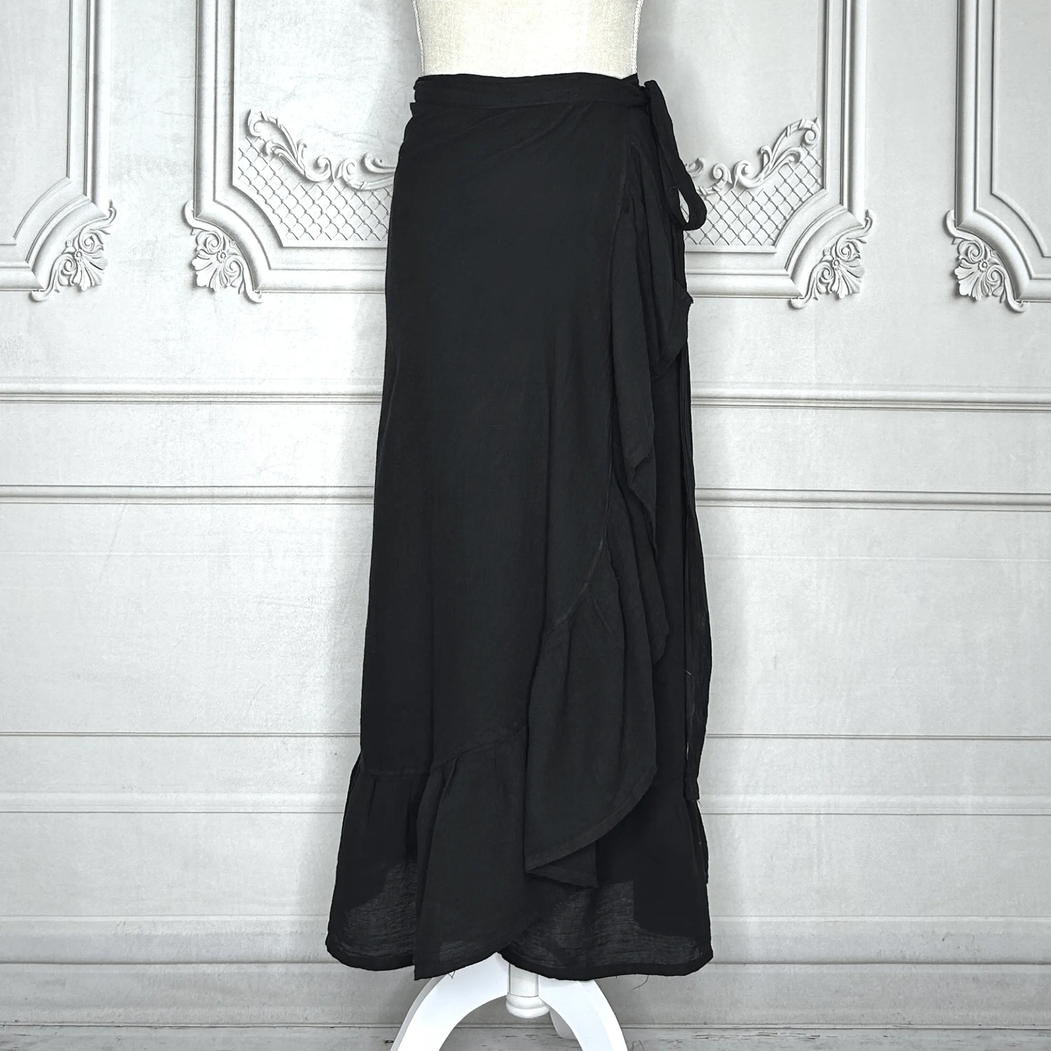 Gauze Wrap-Around Skirt