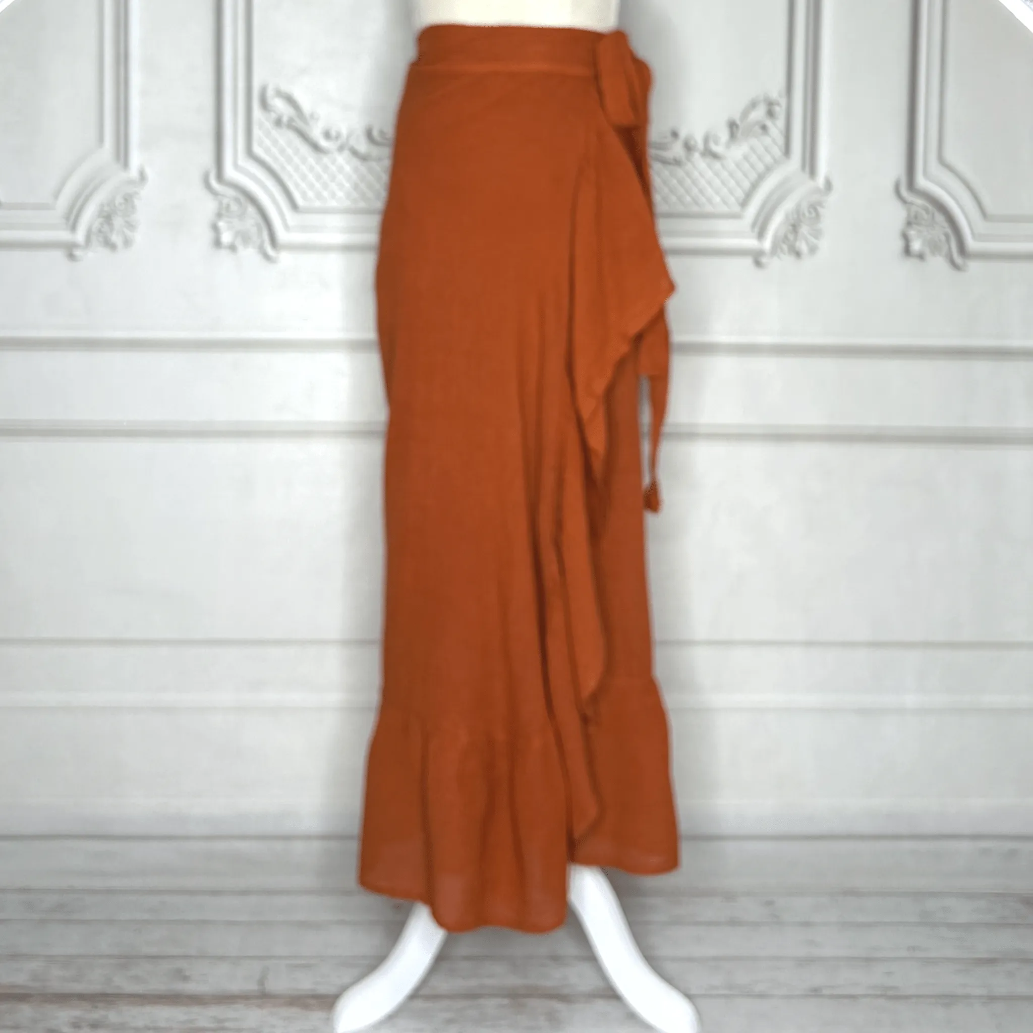 Gauze Wrap-Around Skirt