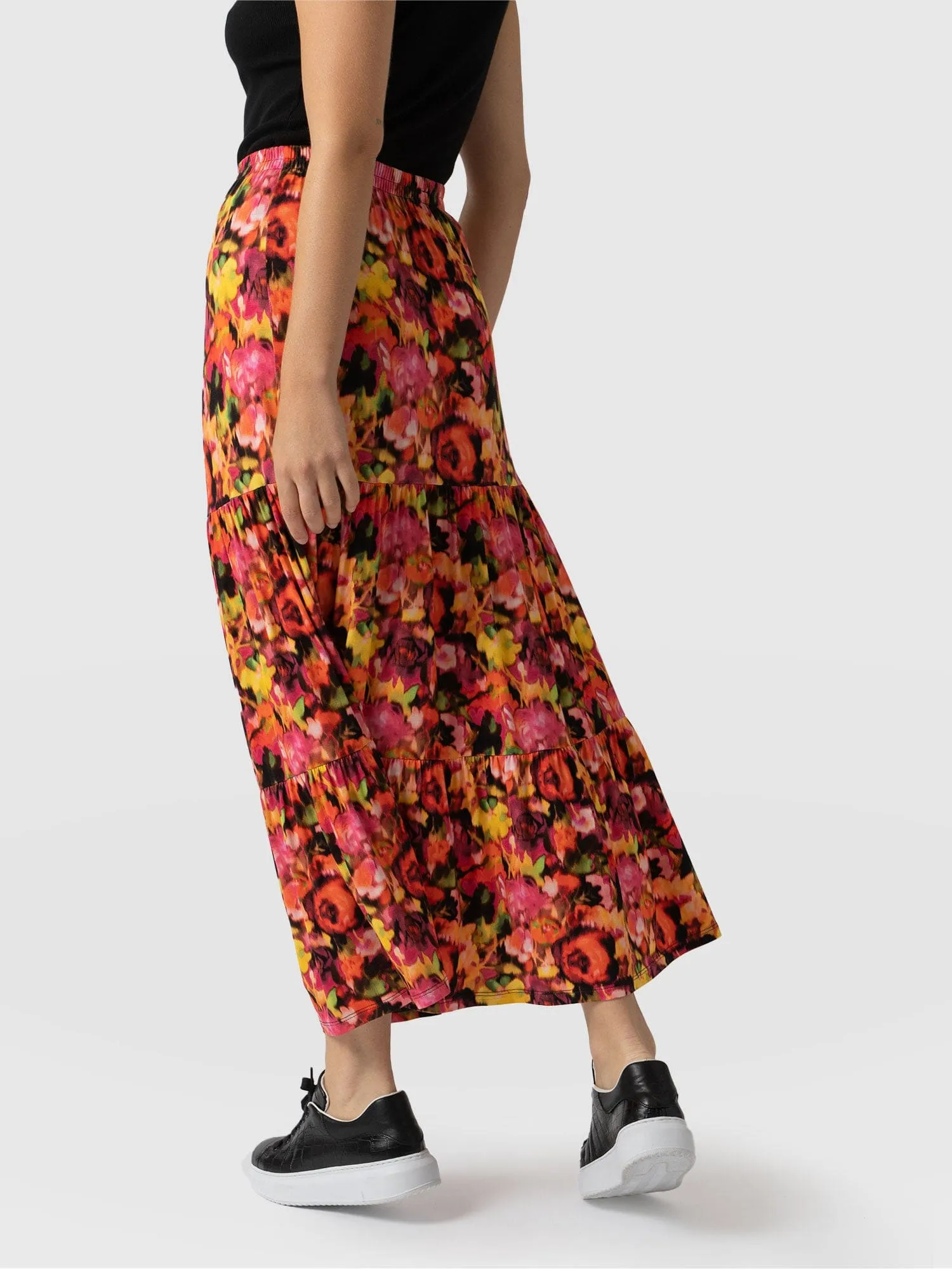 Greenwich Skirt - Floral Haze Jersey