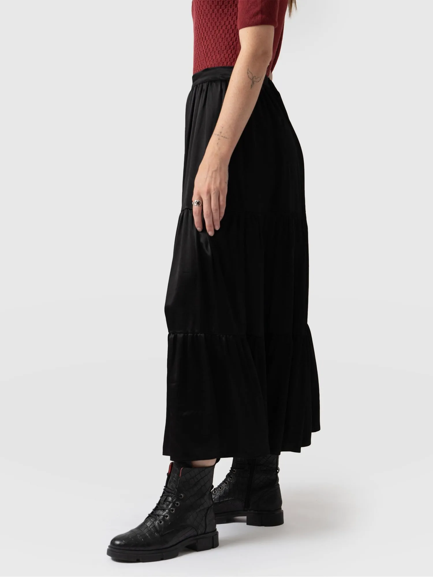 Greenwich Skirt - Gloss Black