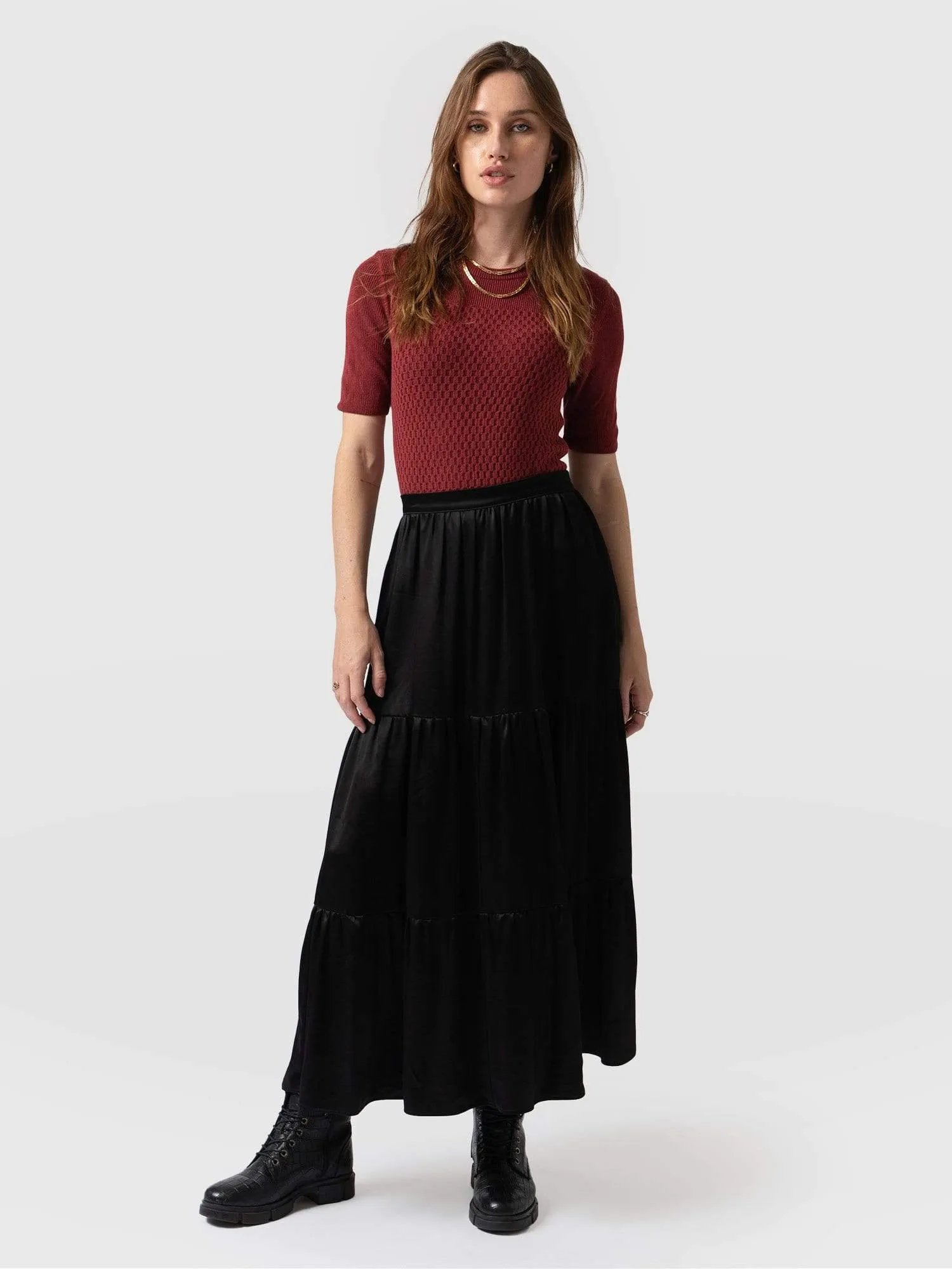 Greenwich Skirt - Gloss Black