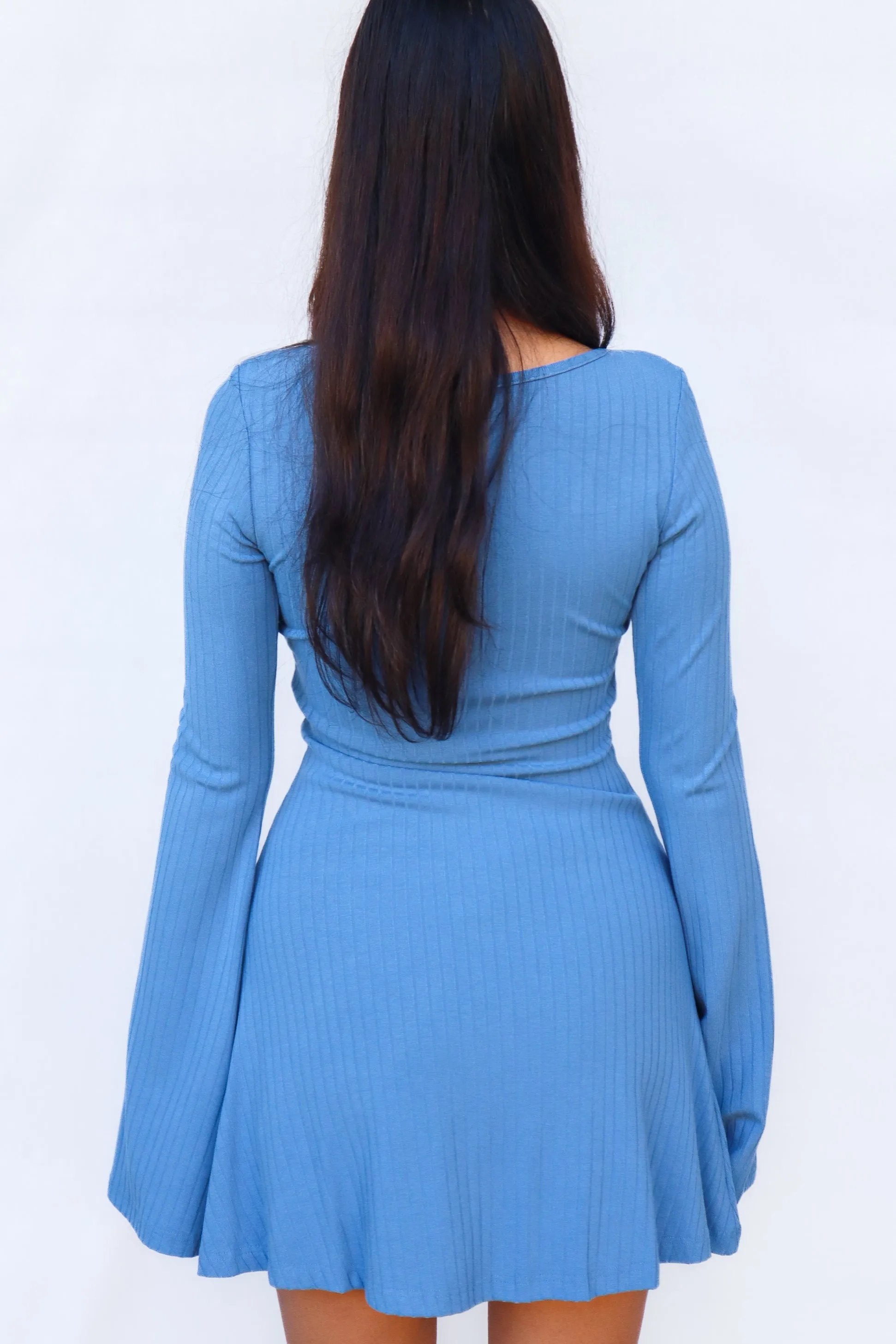 Blue Haden Mini Dress - Stylish and Flattering