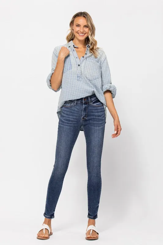 Indiana Mid Rise Skinny Denim