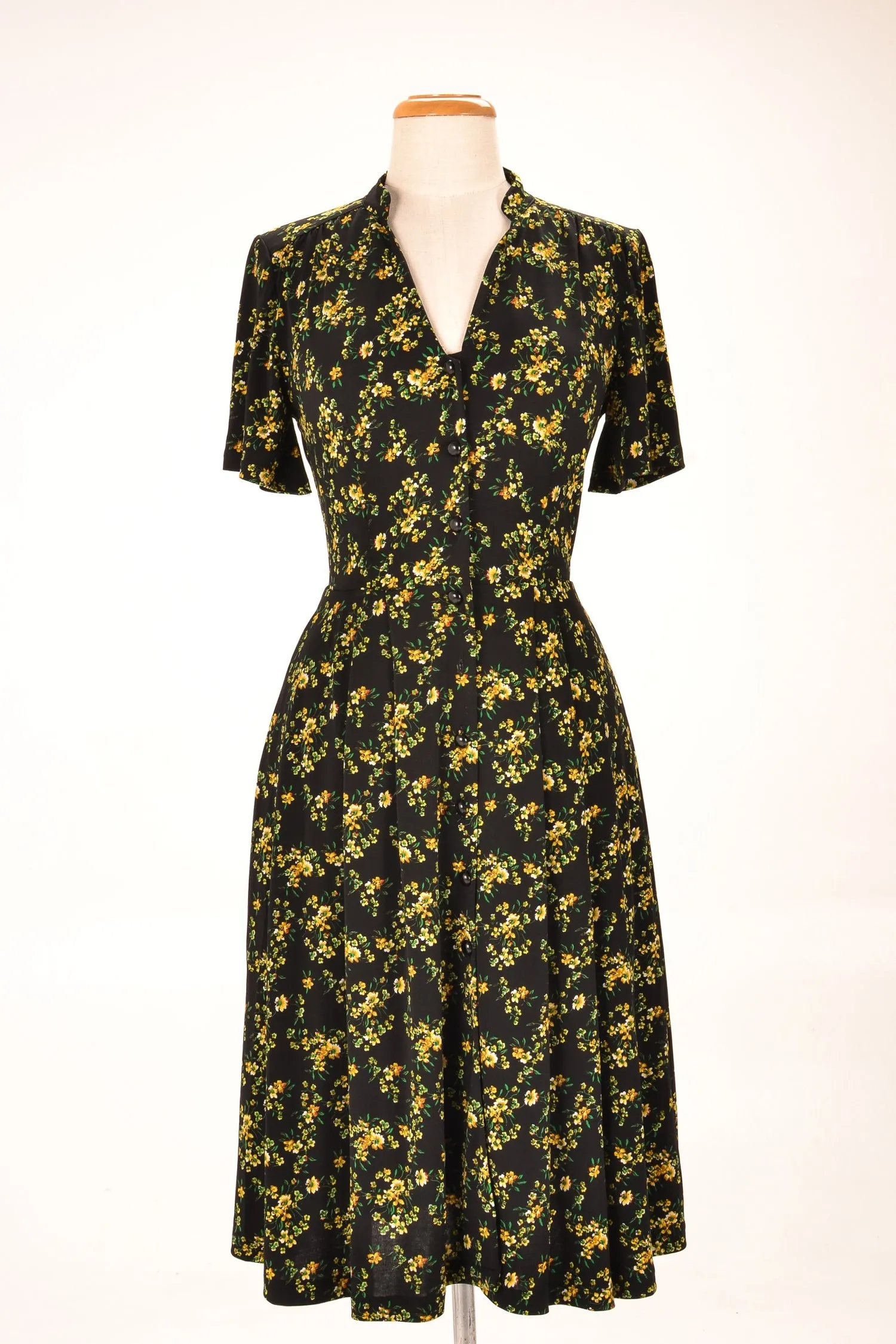 Jobelle Black & Mustard Dress