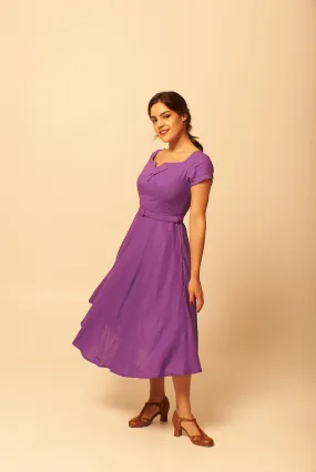 Juliet Cross Collar Lilac Dress