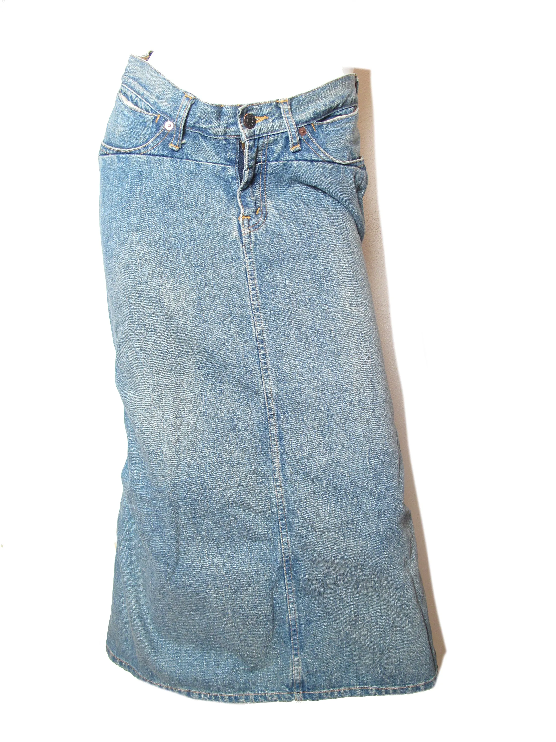 JUNYA WATANABE deconstructed denim skirt