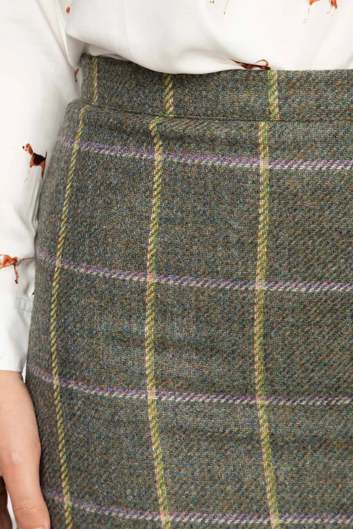 Ladies Wool Tweed Skirt