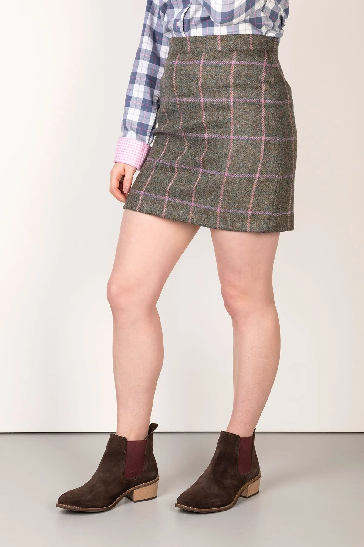 Ladies Wool Tweed Skirt