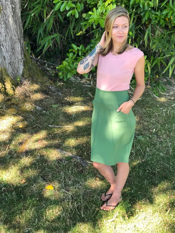 Lana Pencil Bamboo Skirt