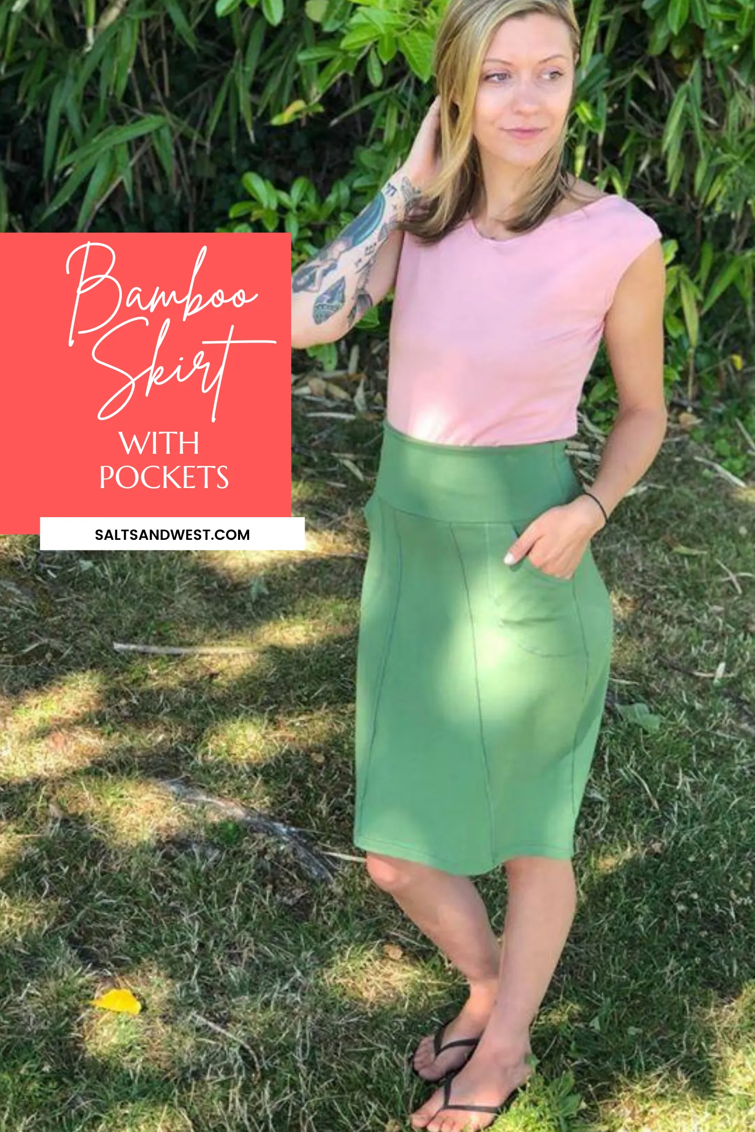 Lana Pencil Bamboo Skirt