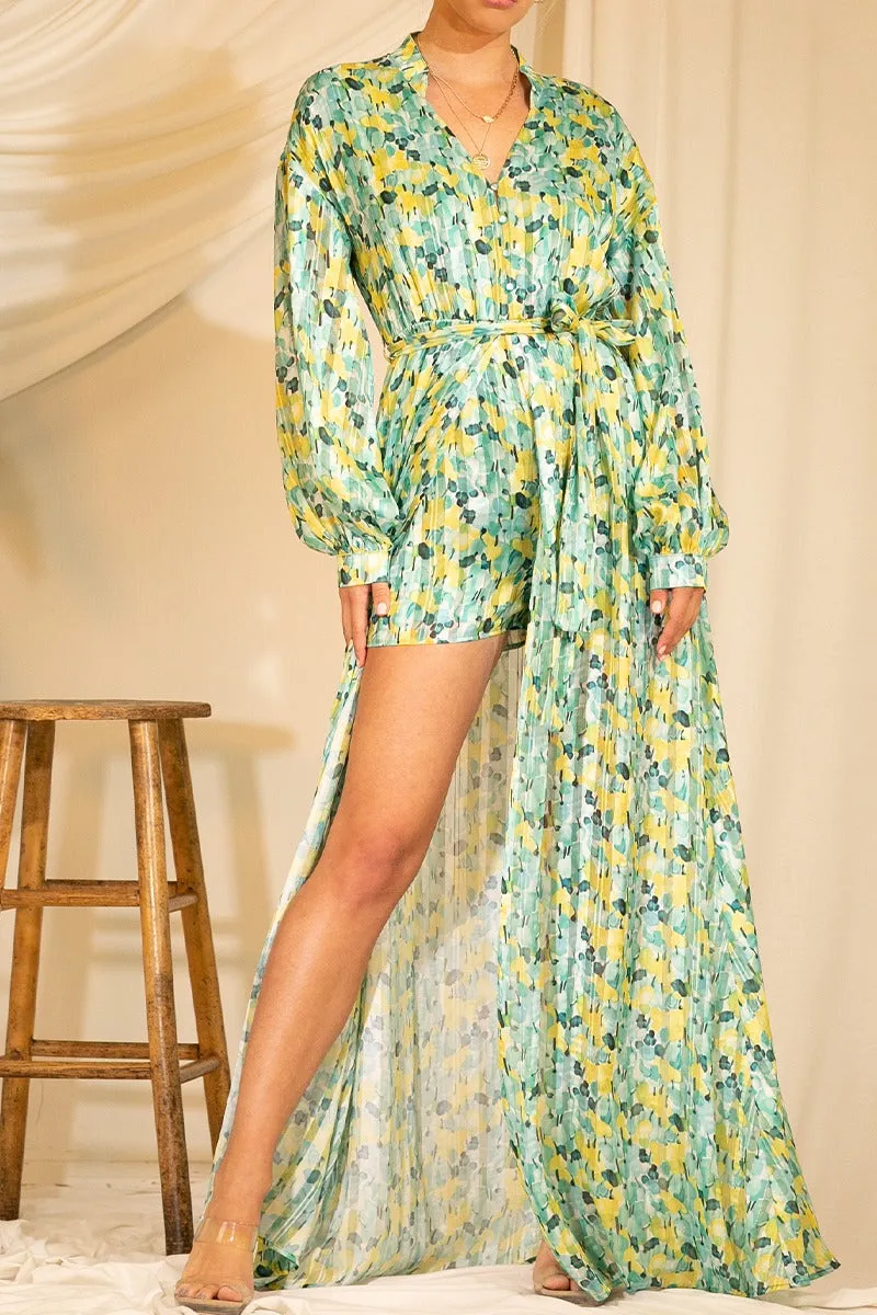 Lemon & Lime Romper Maxi Dress