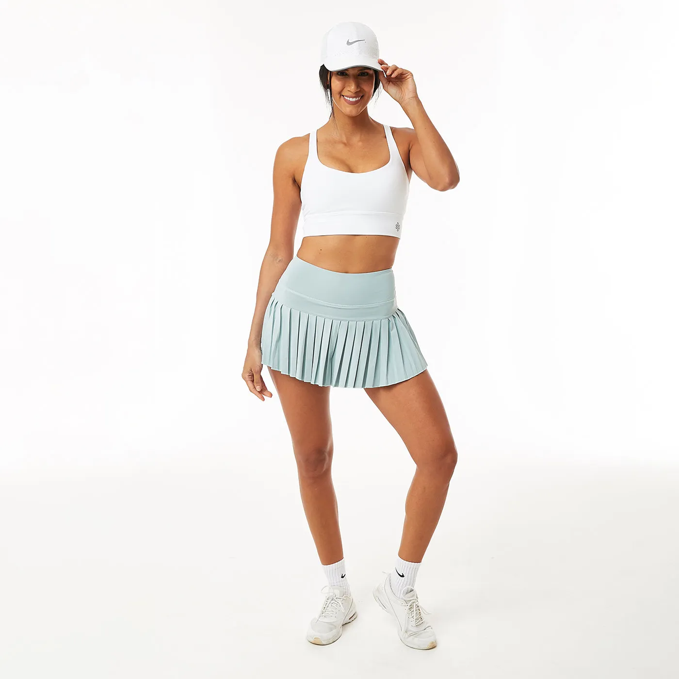 Leti Pleated Skirt - Light Blue