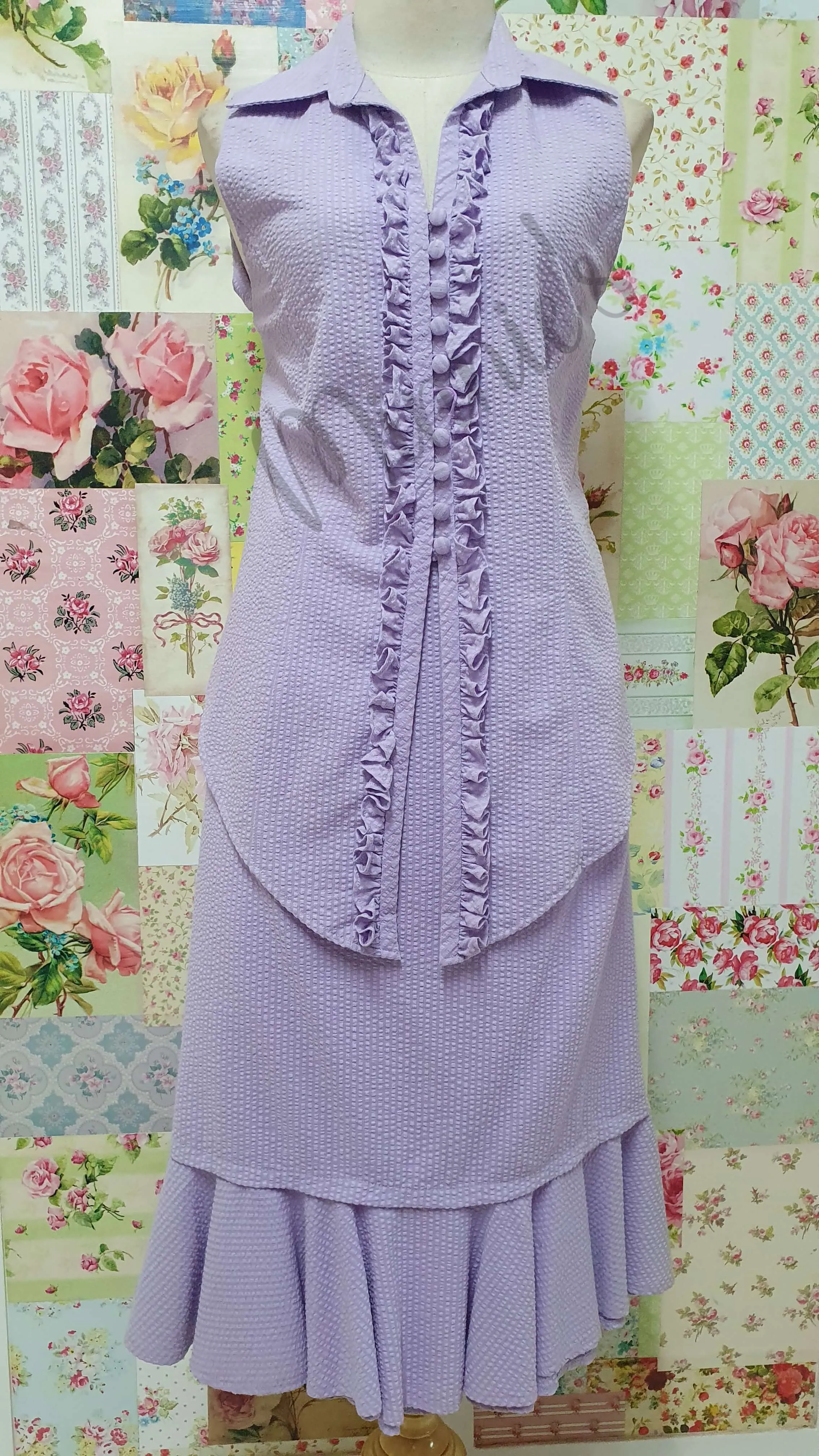 Lilac 2-Piece Skirt Set BK075